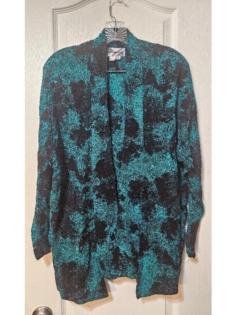 Lynn French Abstract Pullover Top S/M Vintage Artsy Retro Chic
